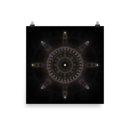 Crosshairs Fractal Design – Matte Print