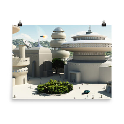 Sci-Fi Town – Matte Print