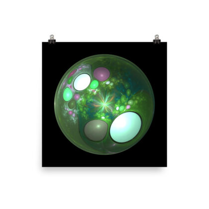 Dragon Egg Fractal Design – Matte Print